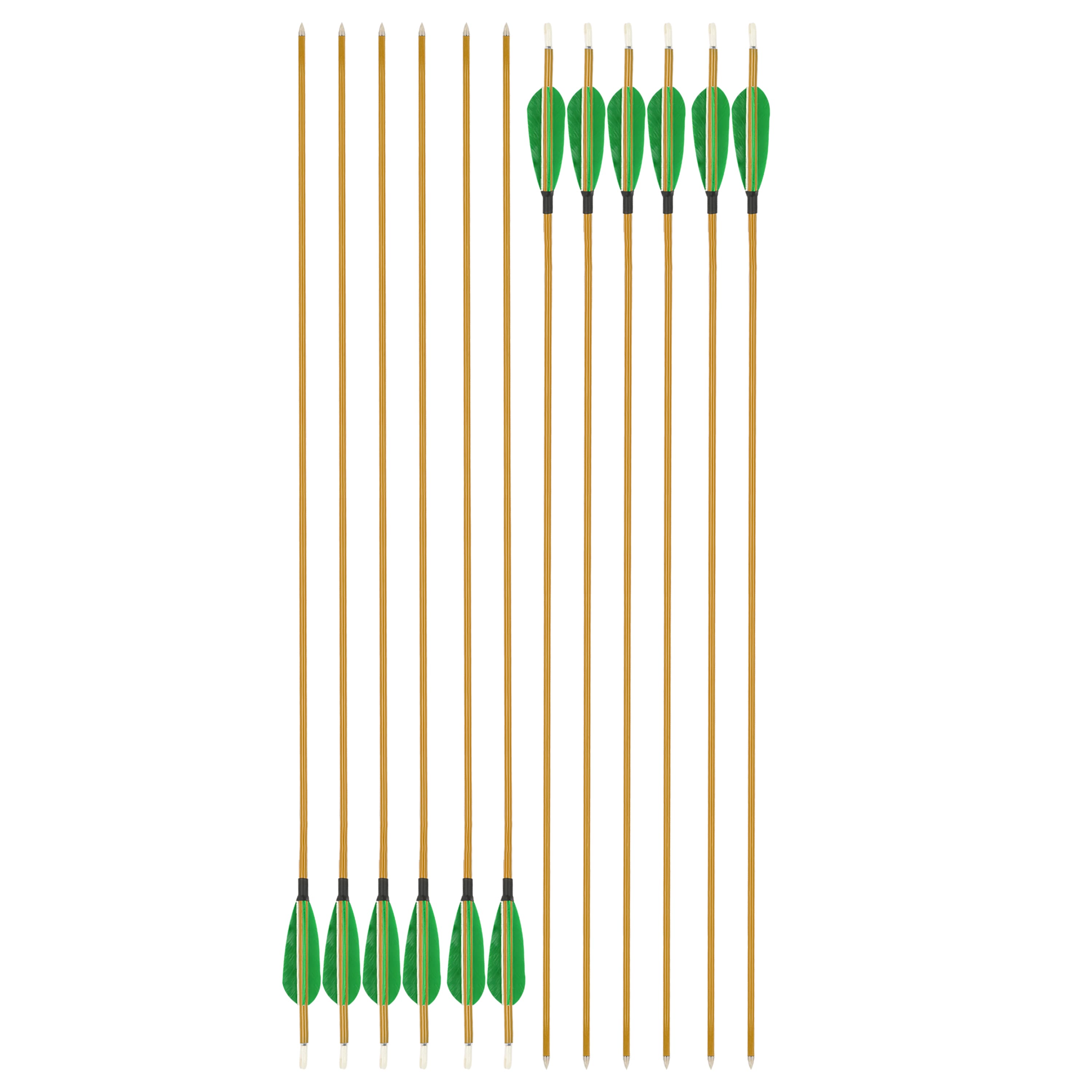 Mixed Carbon Arrows 32" 900 Spine Turkey Feather Target & Practice