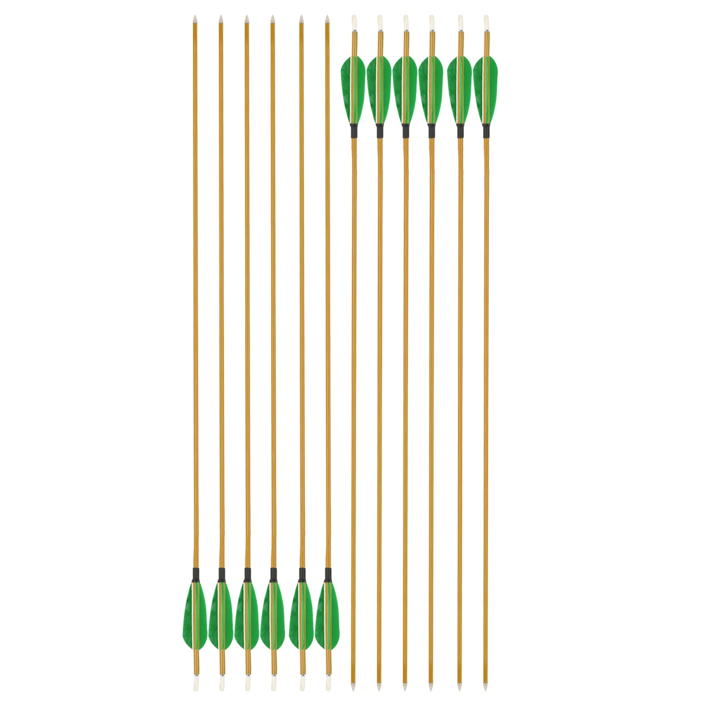 Mixed Carbon Arrows 32" 900 Spine Turkey Feather Target & Practice