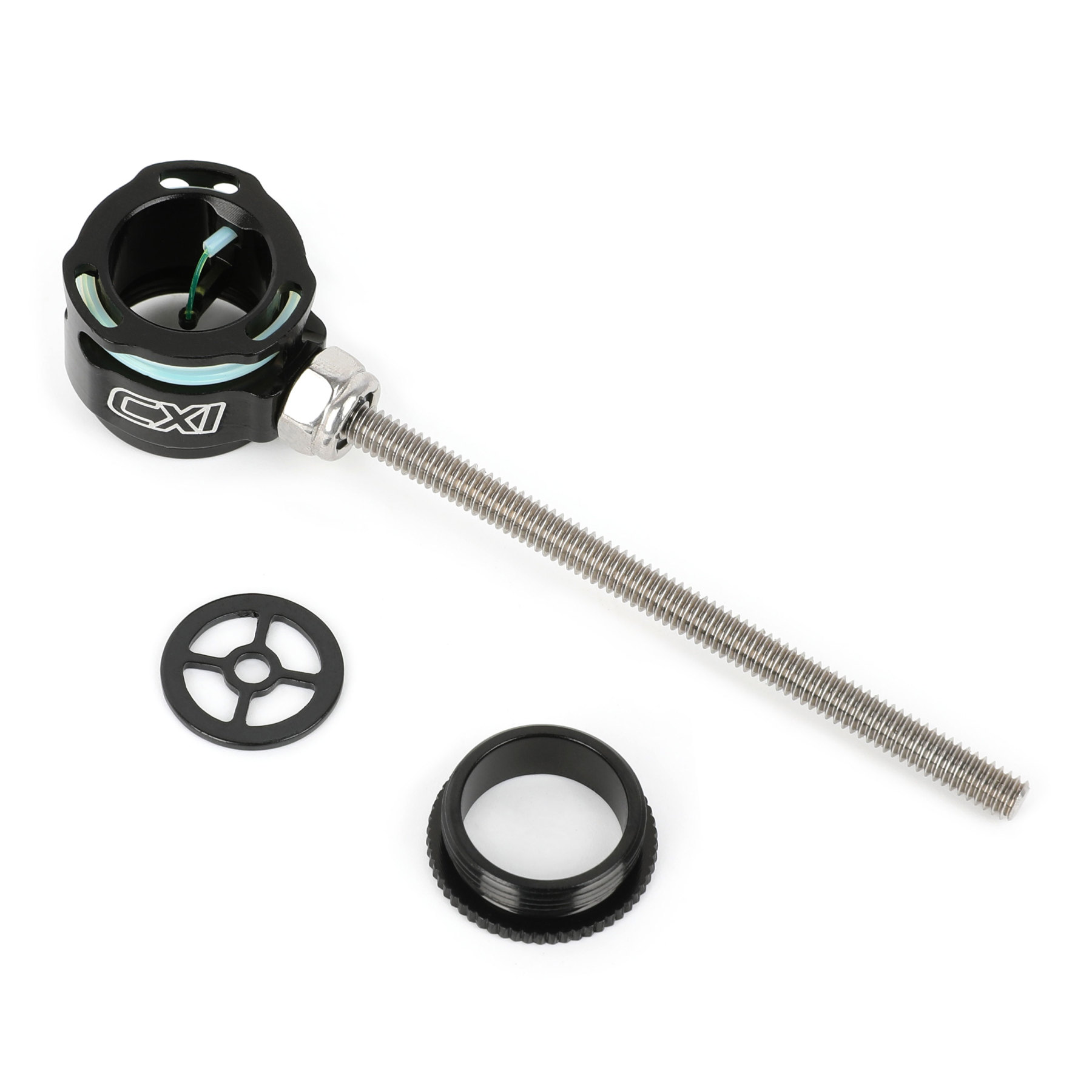 Recurve Bow Sight 0.019" Fiber Optic Pin Aluminum Alloy CNC