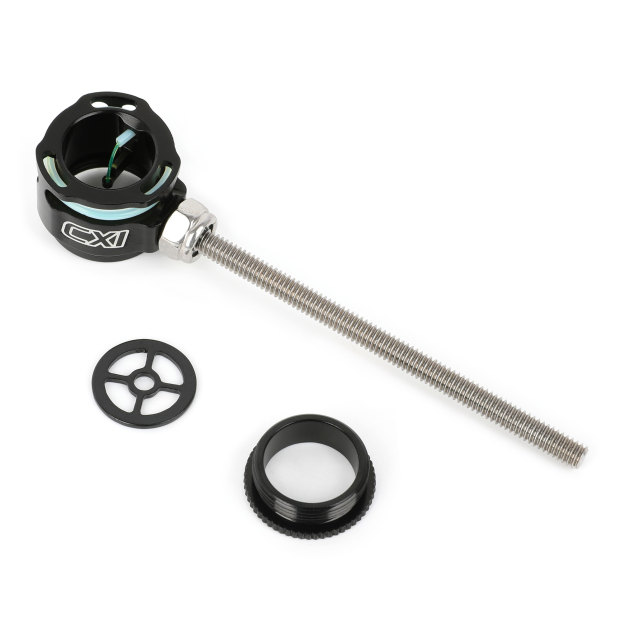 Recurve Bow Sight 0.019" Fiber Optic Pin Aluminum Alloy CNC