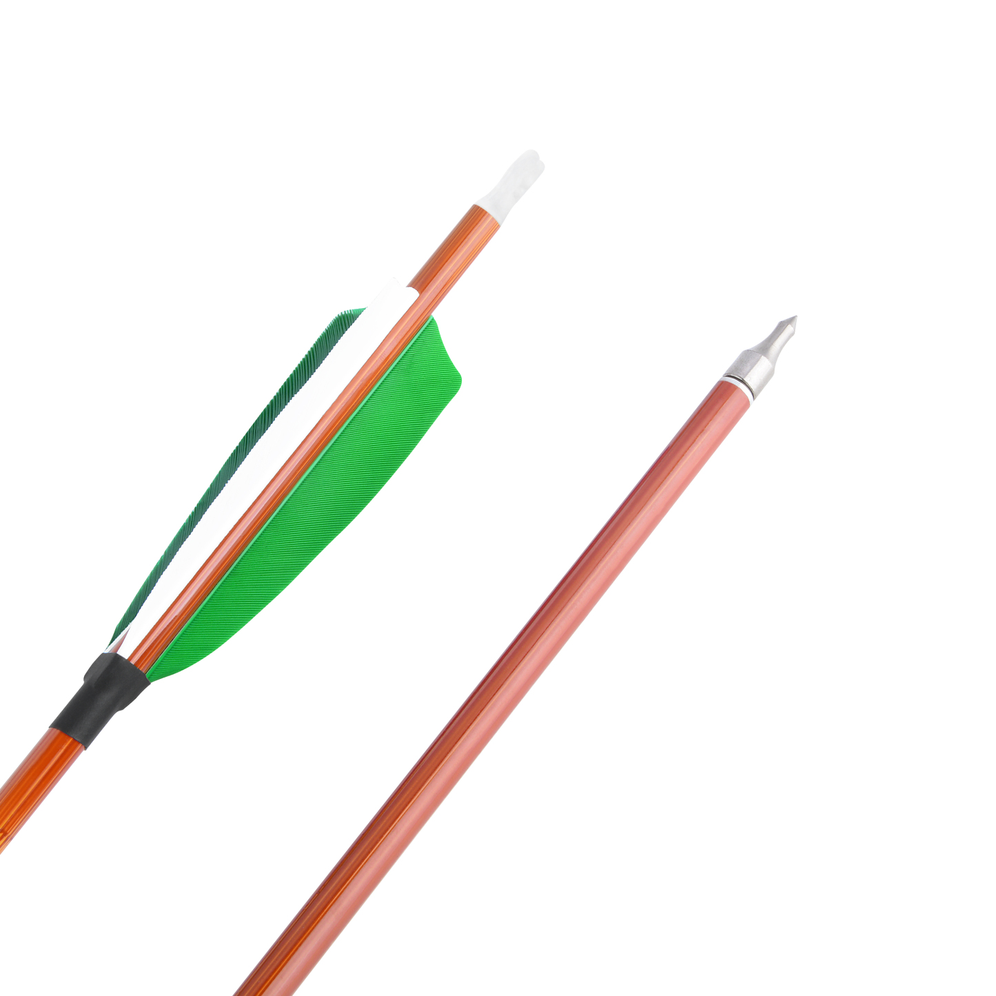 Carbon Feather Fletched Arrow 30"  Spine 500 Archery Bow Hunting