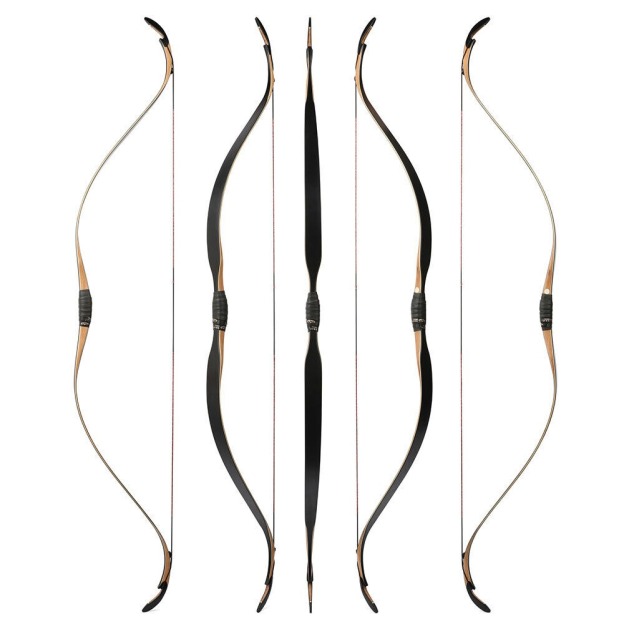 56" Traditional Recurve Archery Horse Bow Wood Hunting Target Shooting