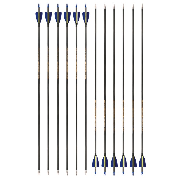 Hunting Fletched Arrows Pure Carbon Feather Spine 300-600 ID6.2mm 