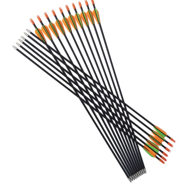 28" Children Fiberglass Arrows Kids Youth Target Archery Practice