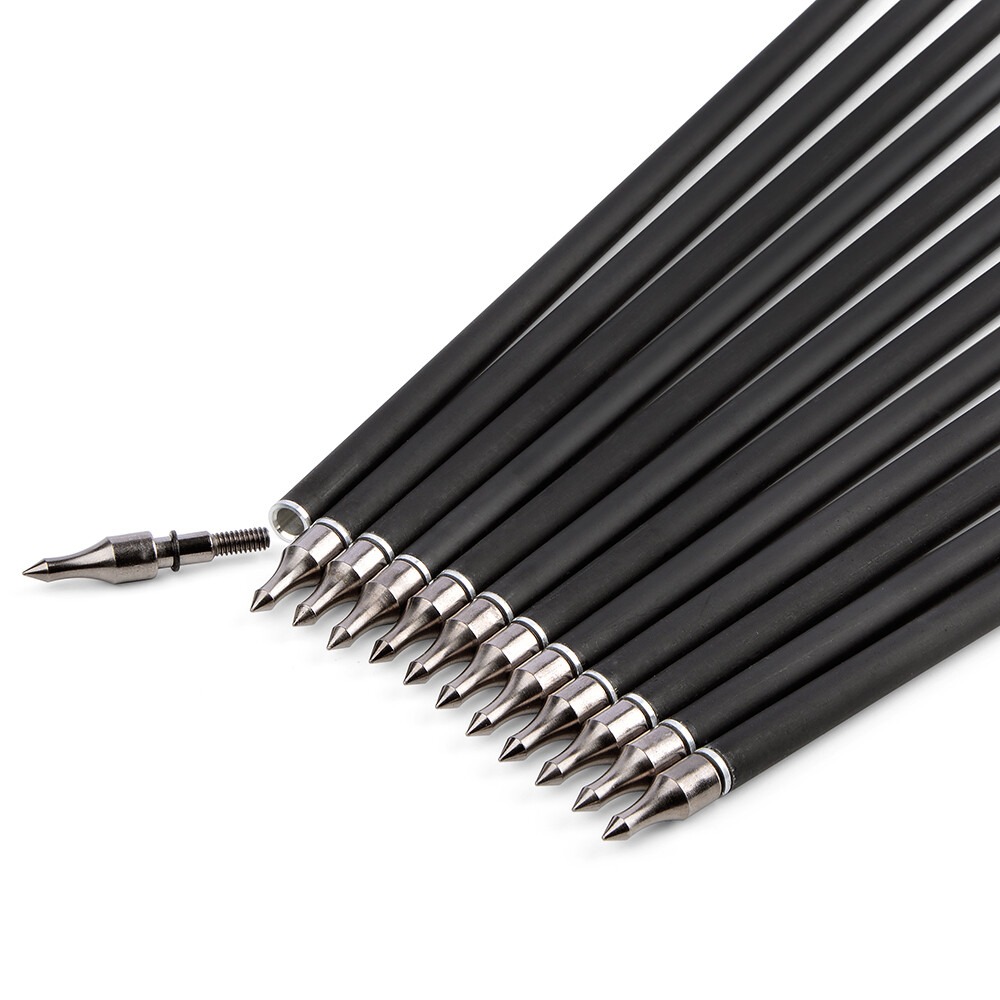 3" rubber vane arrows for compound bows