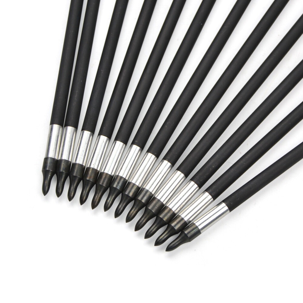 700 Spine Carbon Arrows 32" Turkey Feather Fletching(12-Pack)