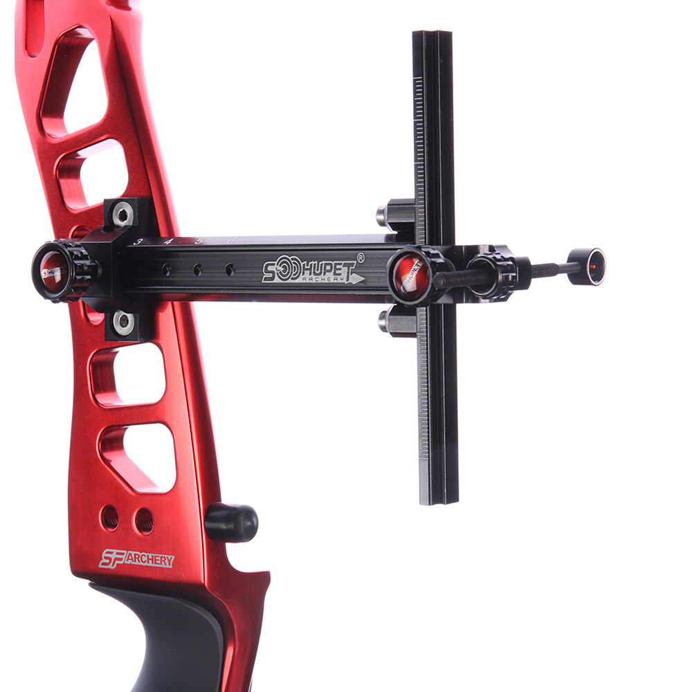 Olympic Recurve Bow Sight Beginner 1 Pin 6" Adjustable Universal