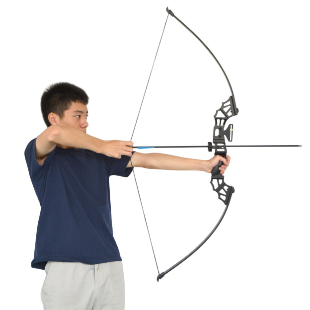 M122 Straight Bow Archery Kit for Beginners 30-50 lbs 53"