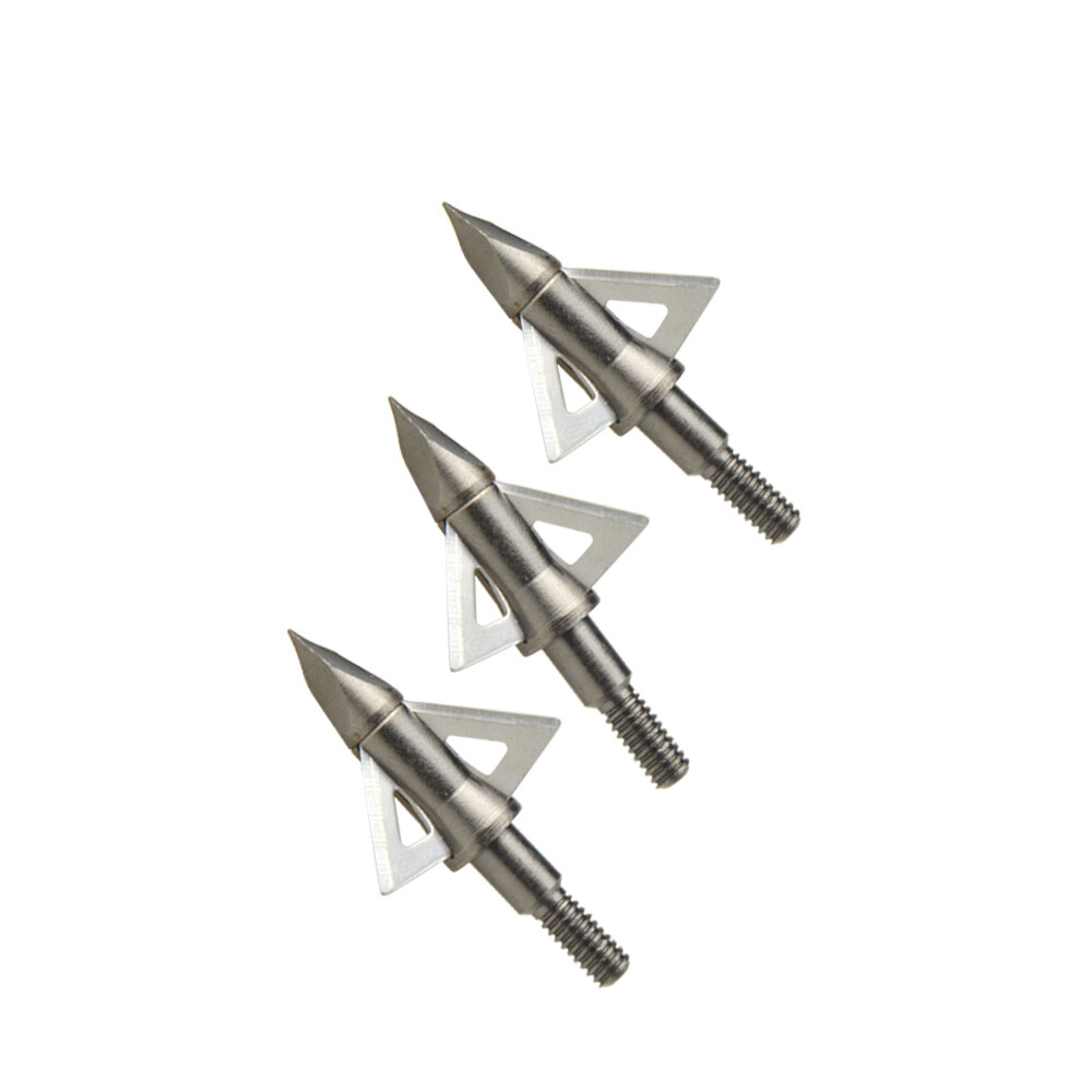 100 Grain Hunting Broadheads Precision Stainless Steel Arrow Tips