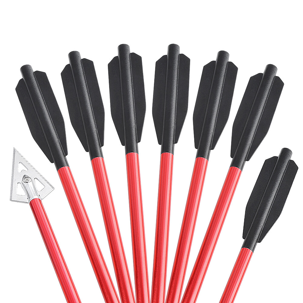 Aluminum Crossbow Bolts 6.8" Professional Hunting Arrows