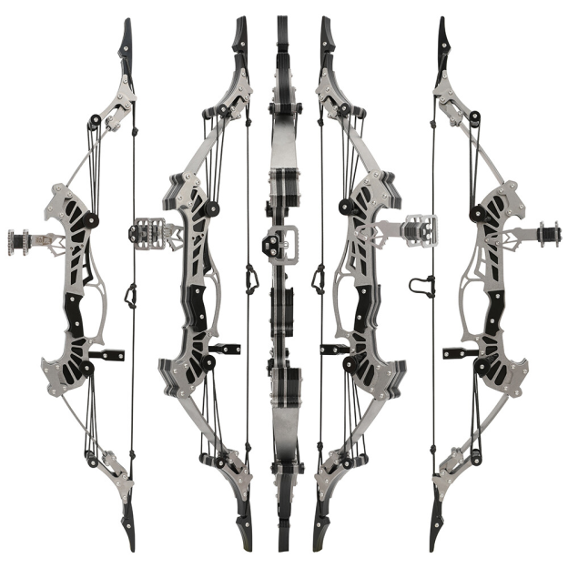 16" Mini Compound Bow Arrow Set Desktop Archery 16lb Power