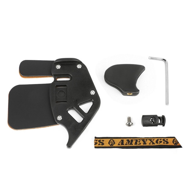Finger Tab Protector Gear Hand Guard Cow Leather Recurve Bow
