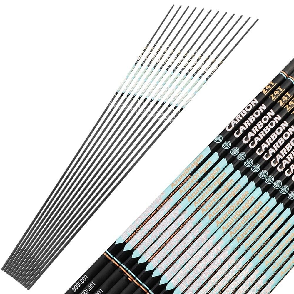 24T Archery Pure Carbon Arrow Shafts ID4.2mm +/-.001" +/-.003"