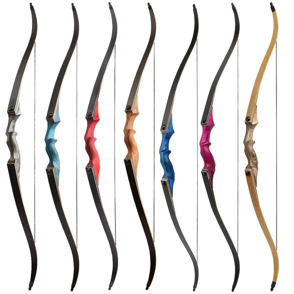 BLACK HUNTER American Hunting Recurve Bow 60" Takedown Target LH RH