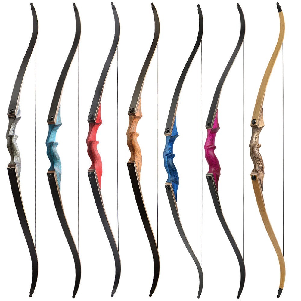 BLACK HUNTER American Hunting Recurve Bow 60" Takedown Target LH RH