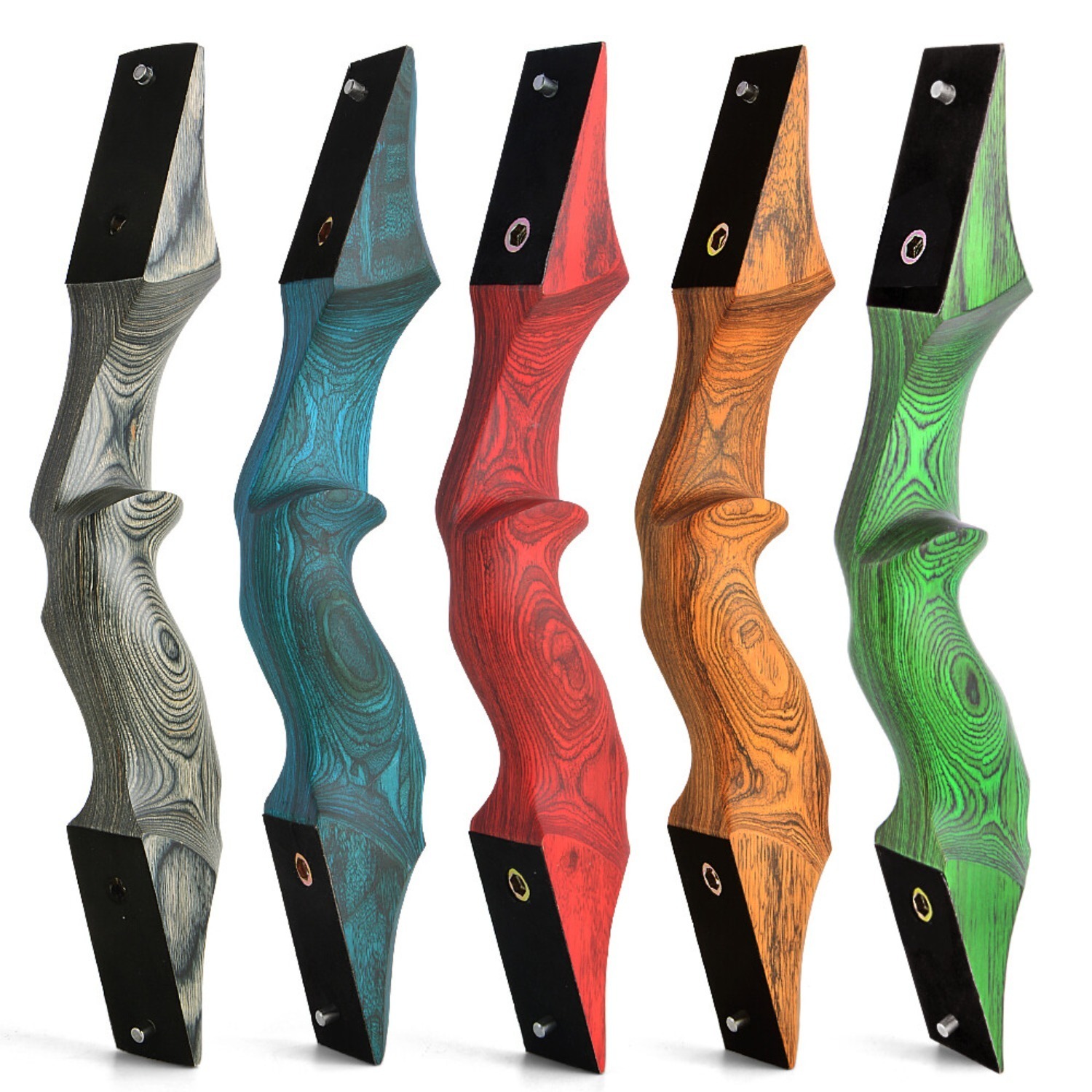 Black Hunter Takedown Recurve Bow Hunting Set 60" LH RH