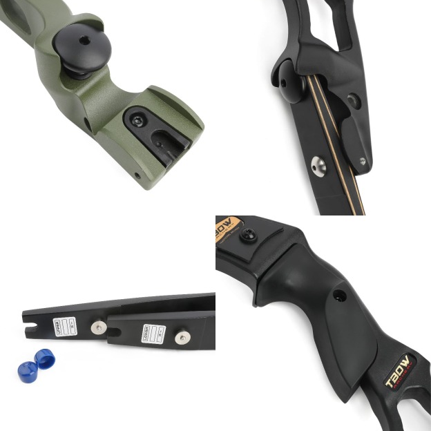 TBOW 62” Traditional  ILF Hunting Recurve Bow Set 30-60Lbs RH