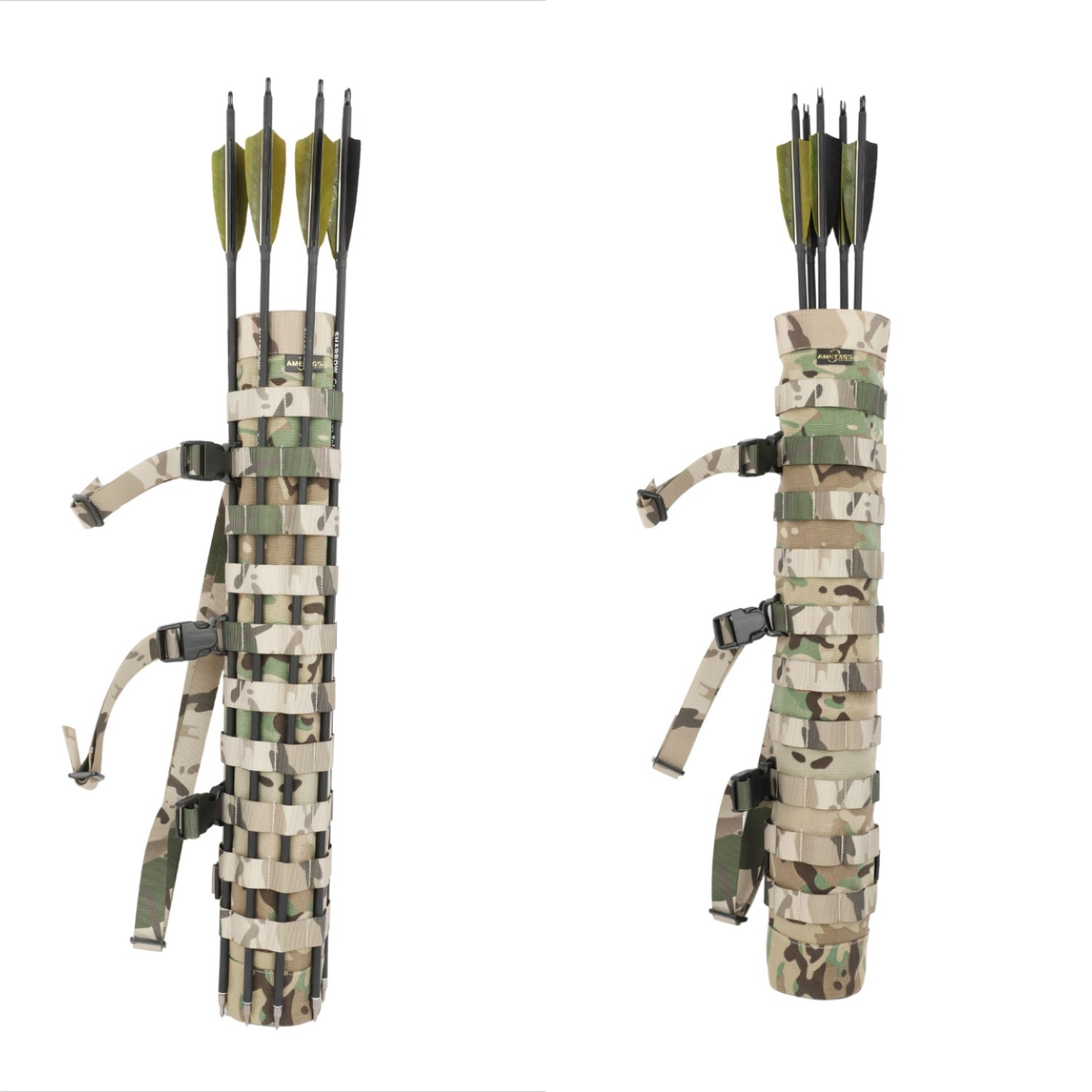 Recurve Bow Back Quiver Adjustable Hunting Arrow Holder