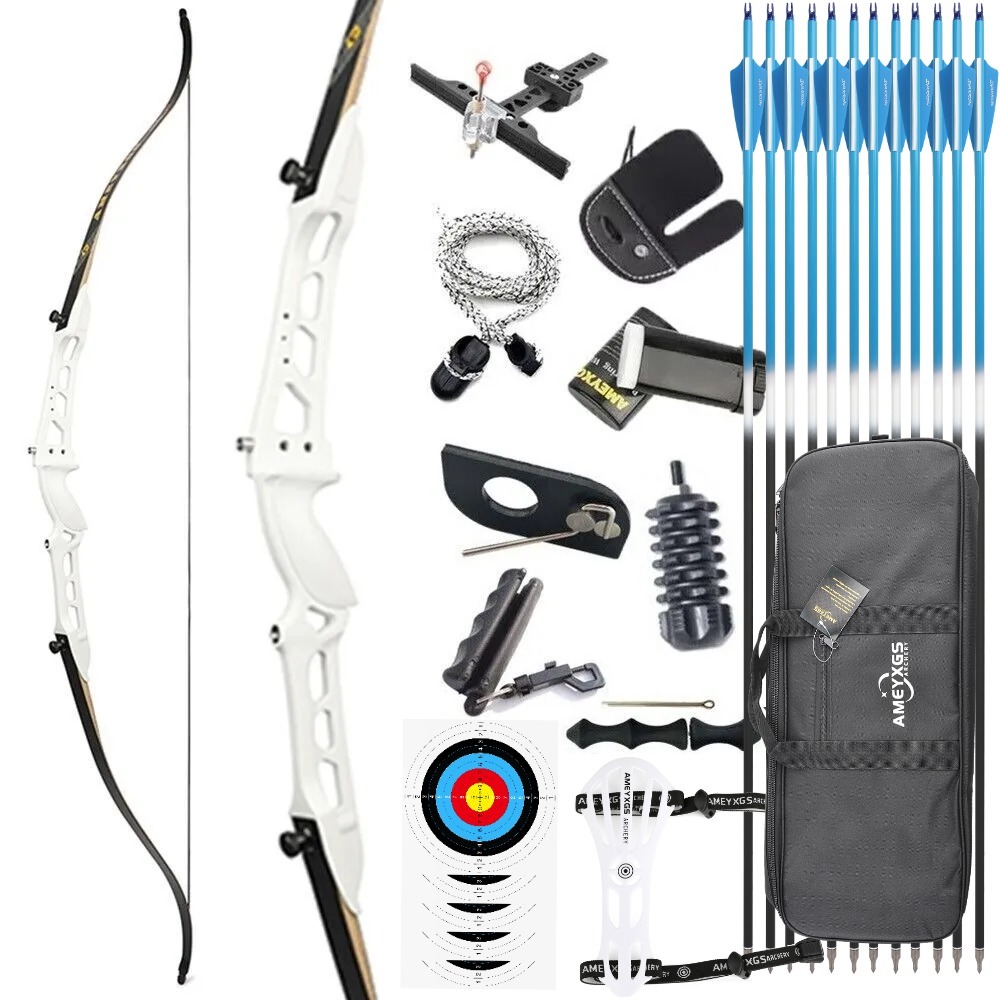 Target Recurve Bow 66" 68" 70" 14-40 lbs for Competition Beginners