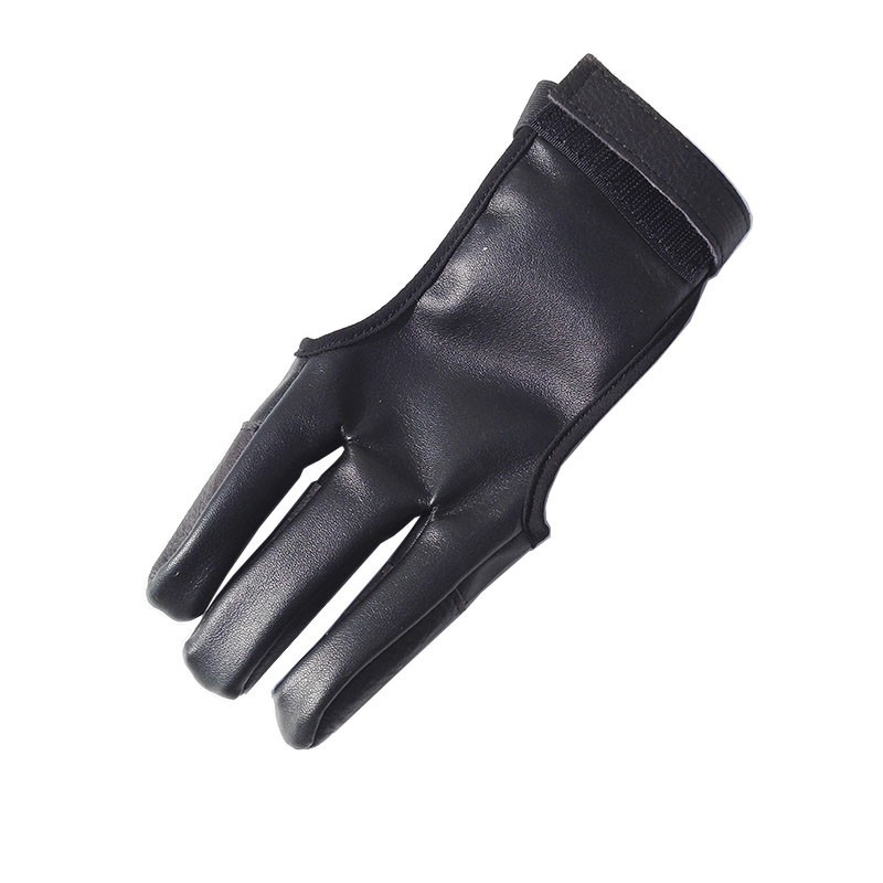 Premium Archery 3-Finger Glove  Cow Leather Adjustable LH RH