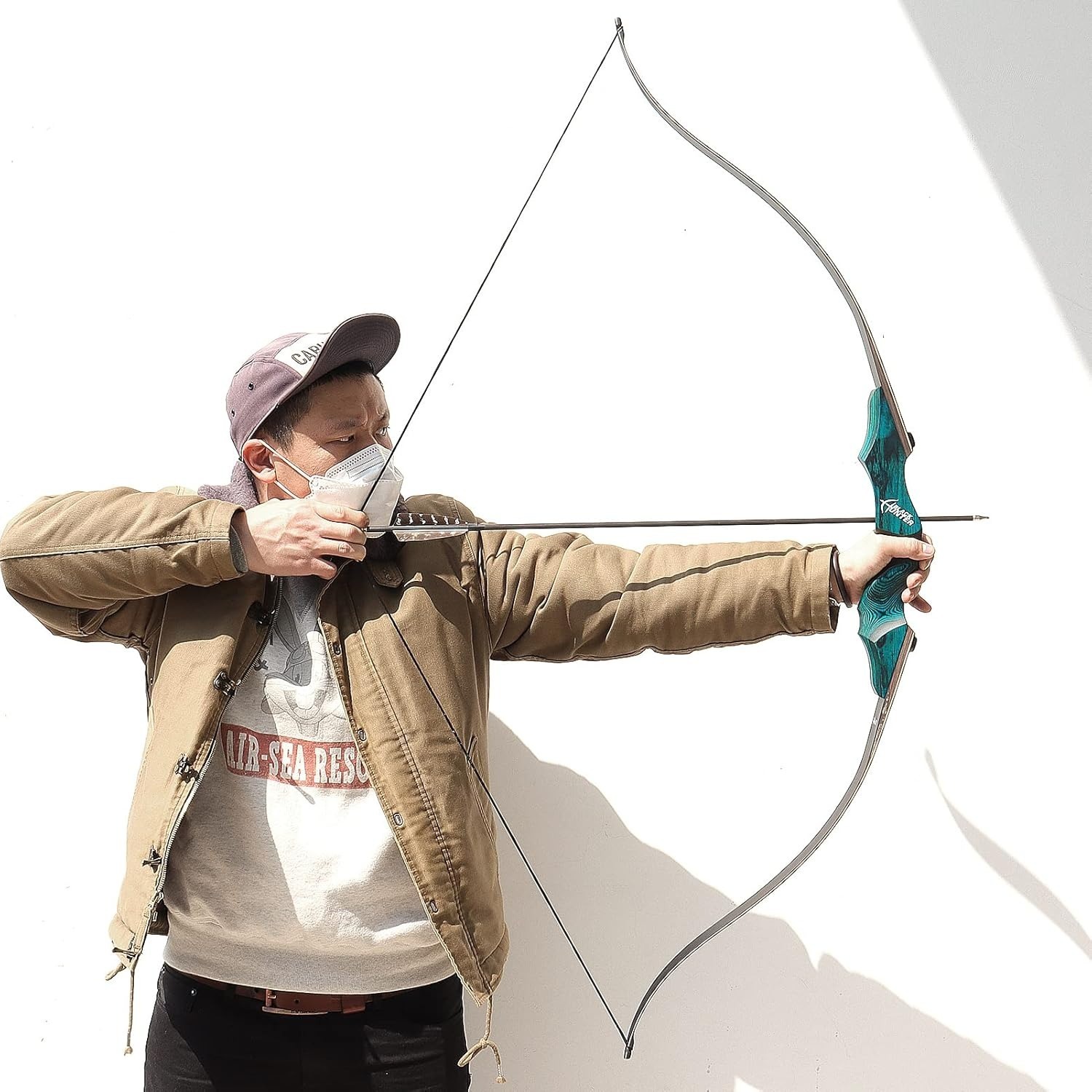 BLACK HUNTER Takedown Recurve Bow Hunting Adults Archery Set 60"