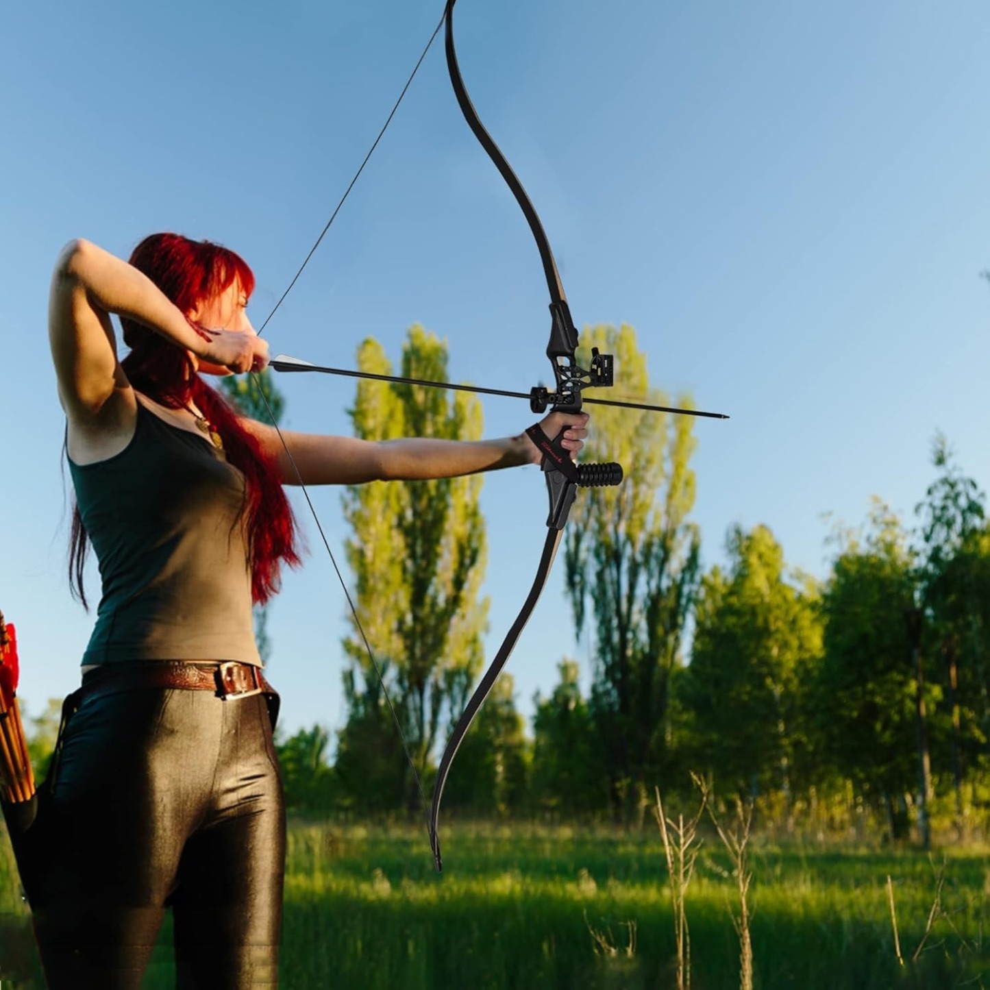 Junxing Archery F177 Hunting Recurve Bow 54" 30-50lbs Metal Riser RH