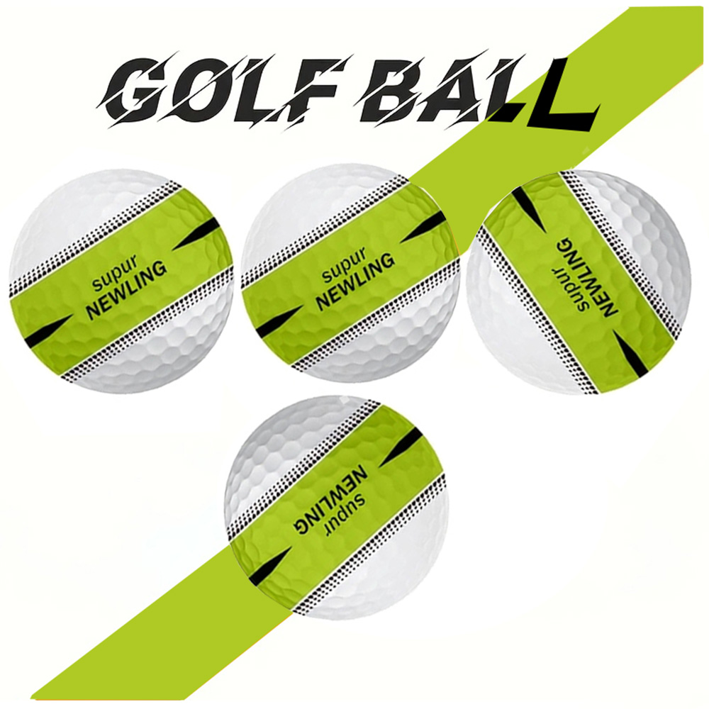 Rubber Golf Ball Practice Training Driving Range Indoor Outdoor 6pcs