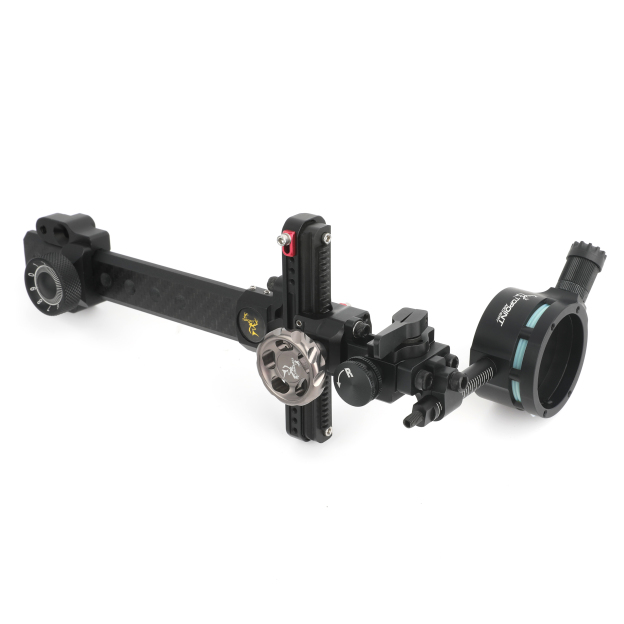 Topoint TX9610 Hunting Compound Bow Sight 1-Pin CNC Carbon Adjustable