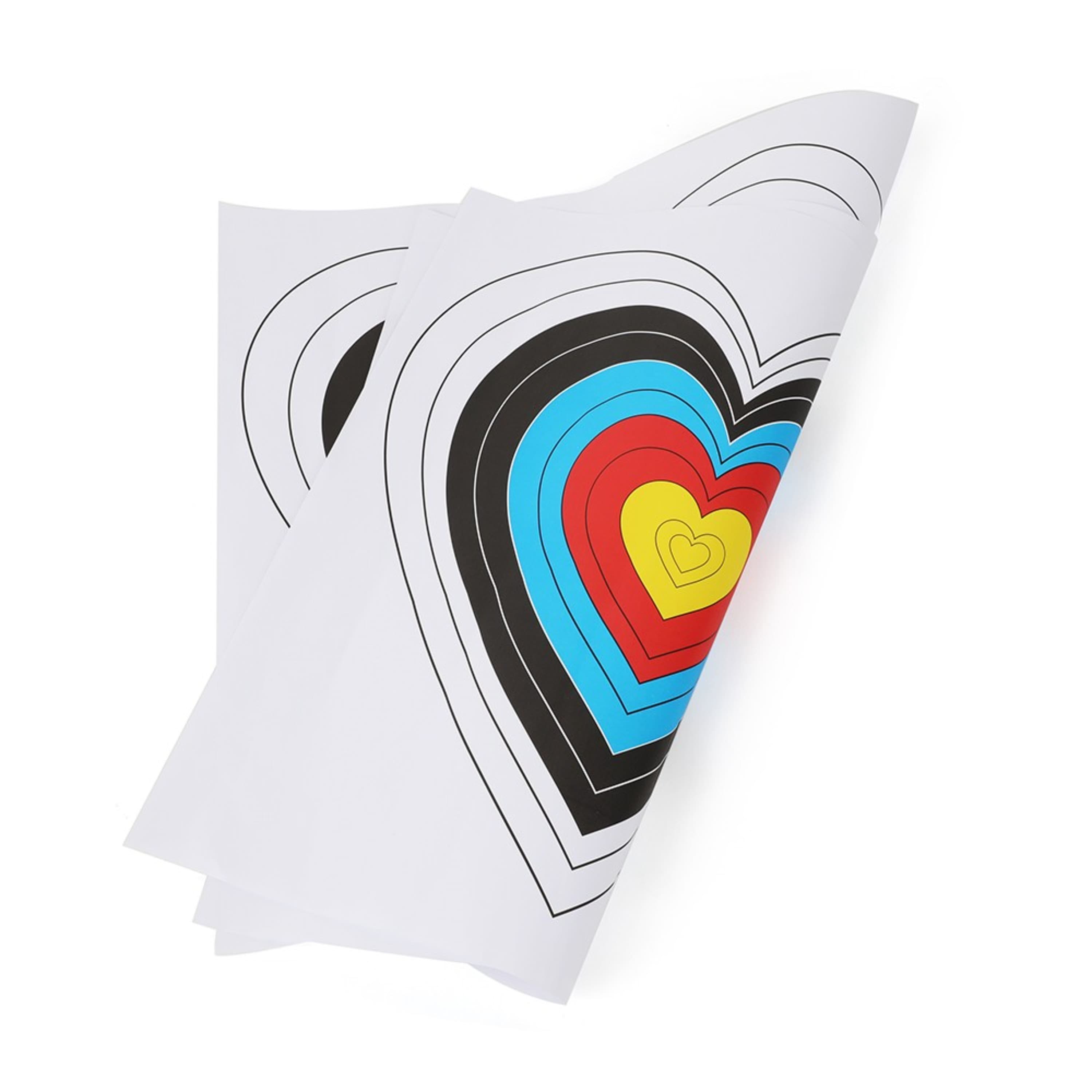40×40cm Heart Shaped Archery Target Paper for Shooting Practice