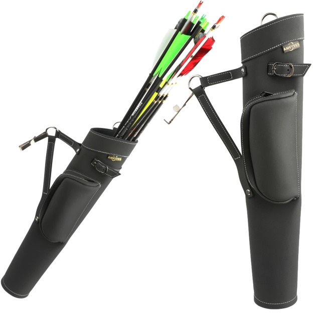 Traditional Leather Archery Quiver Handcrafted Cowhide Arrow Hodel
