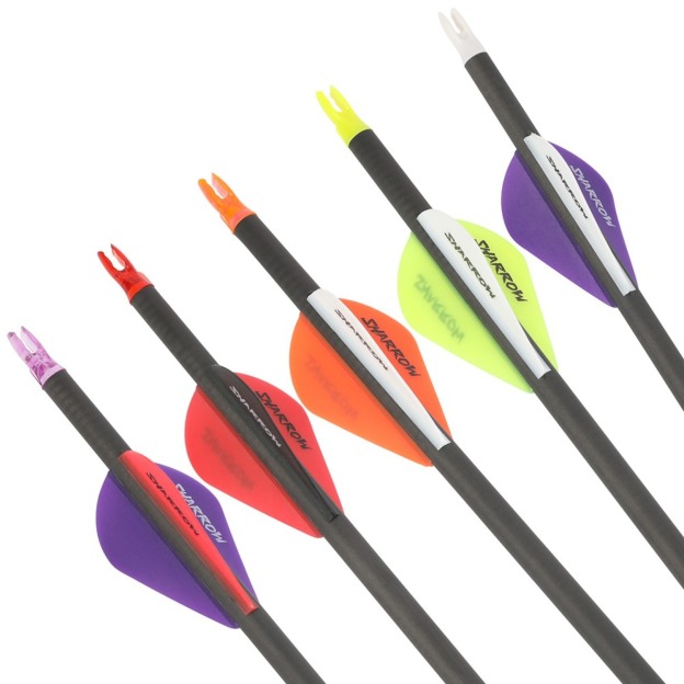 2" Archery Arrow Vanes Precision TPU Fletching Aerodynamic Design