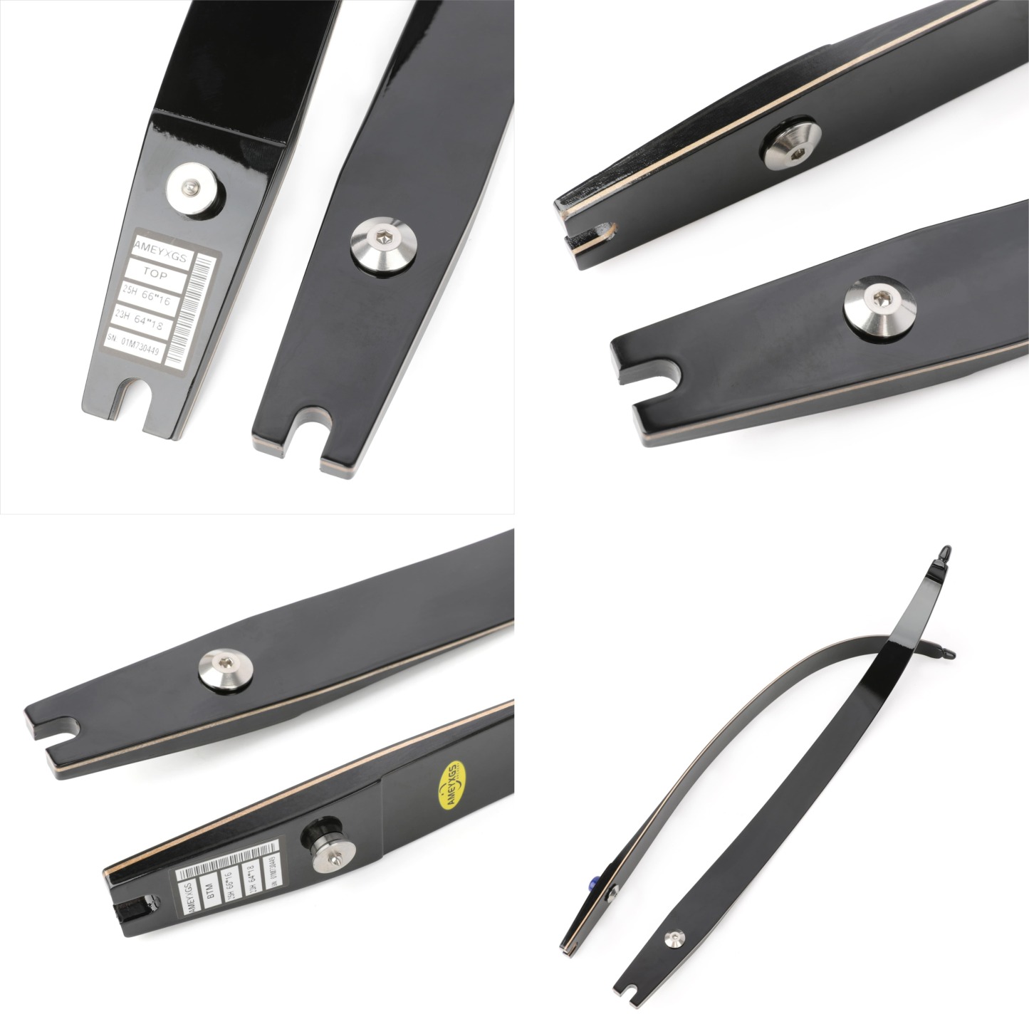 ILF Recurve Limbs Entry-Level Beginner Fiberglass Maple 66" 68" 70"