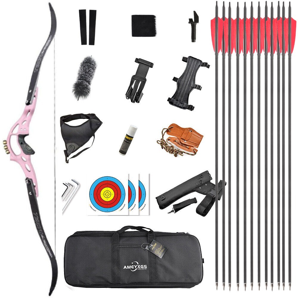 TBOW ILF American Hunting Recurve Bow and Arrow Set Takedown 62"