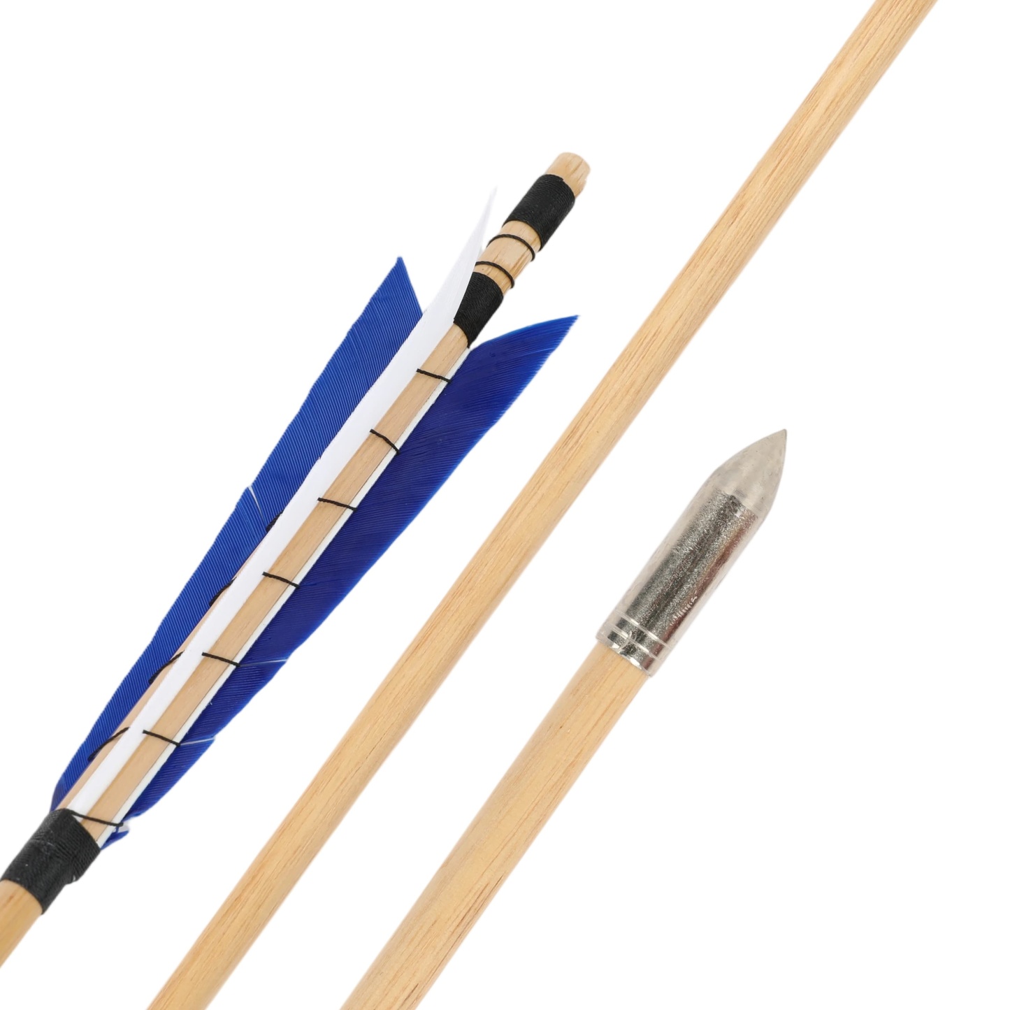 32" Wooden Arrows 5" Turkey Feathers Traditional Longbow Archery