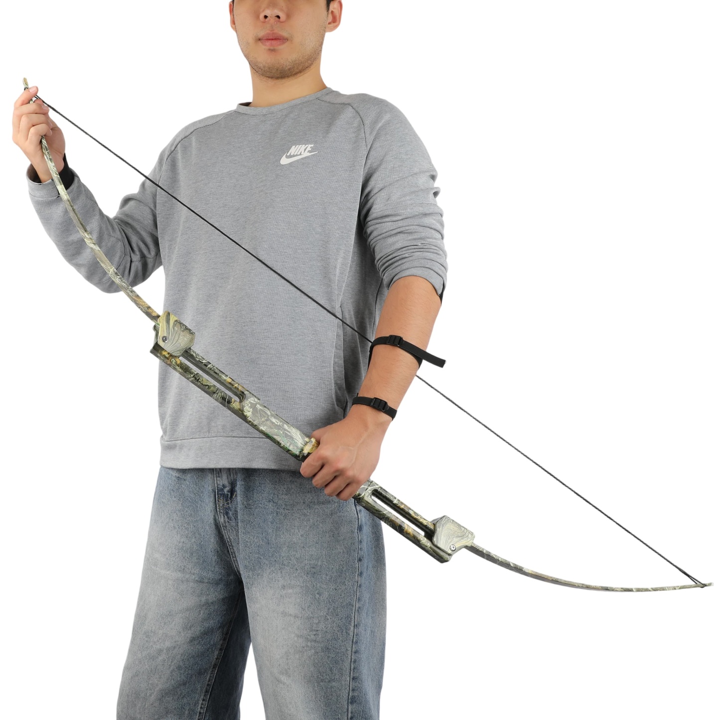 58" Folding Bow  35lbs Recurve Bow RH/LH Archery Hunting Outdoor 