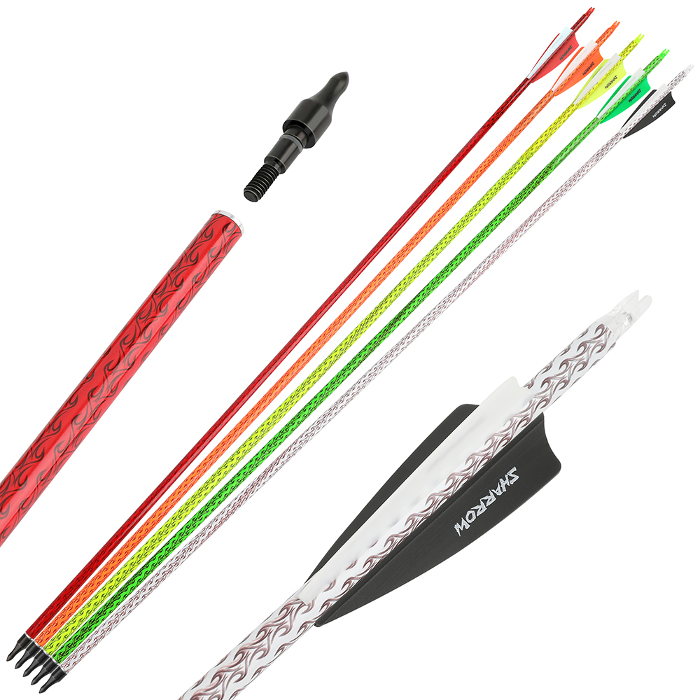 Precision Carbon Arrows 12pcs 30 in 500 Spine Archery Set