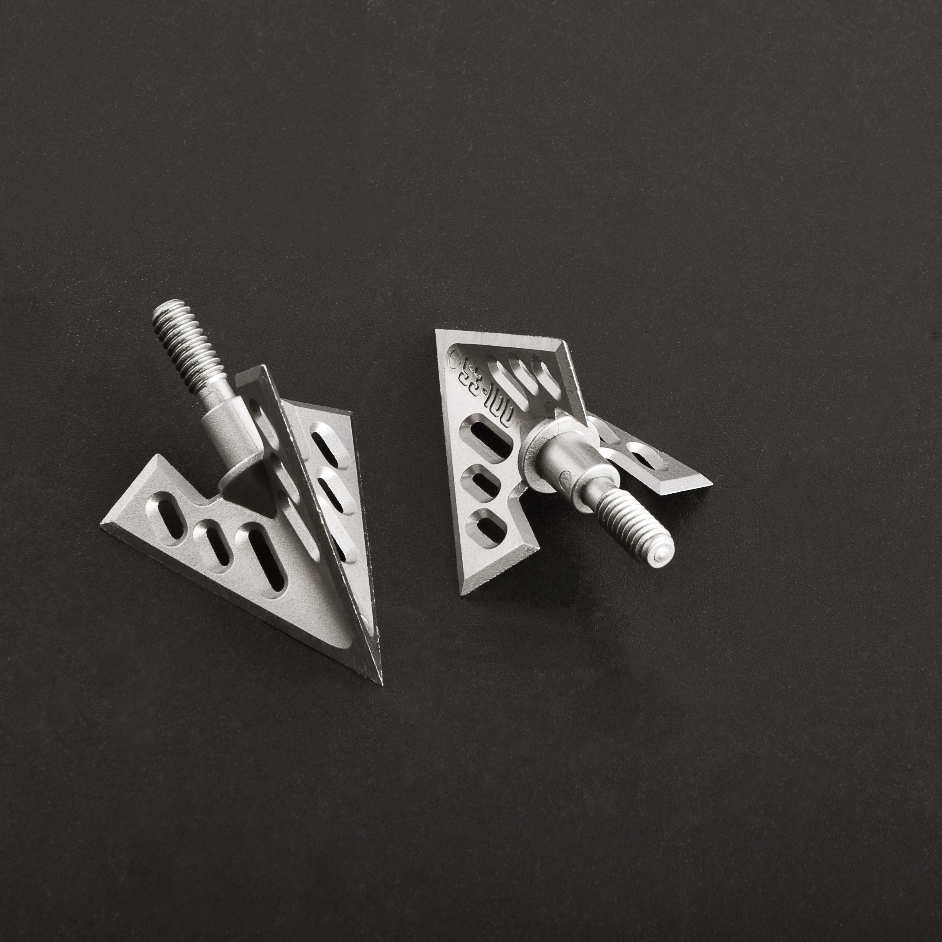 Universal Threaded Aluminum Arrowheads 6pcs - 40mm, 26mm Diameter, Laser Engraved