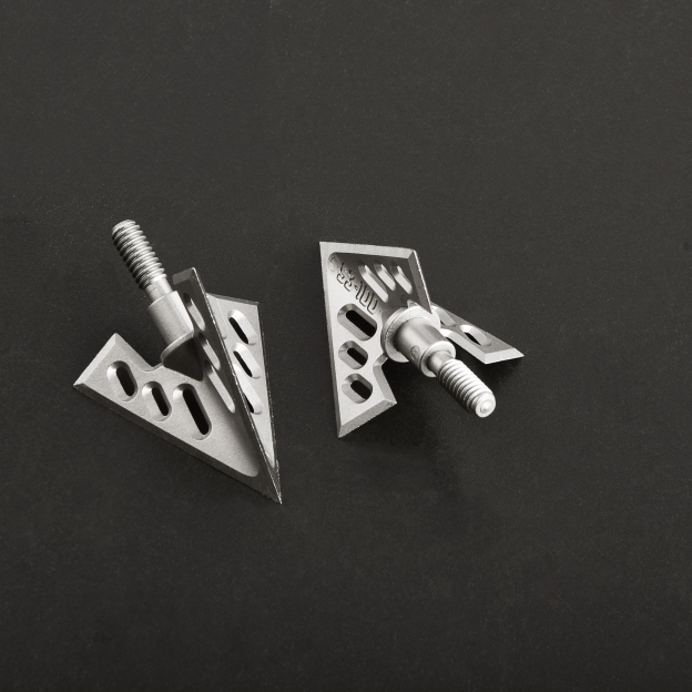 Universal Threaded Aluminum Arrowheads 6pcs - 40mm, 26mm Diameter, Laser Engraved