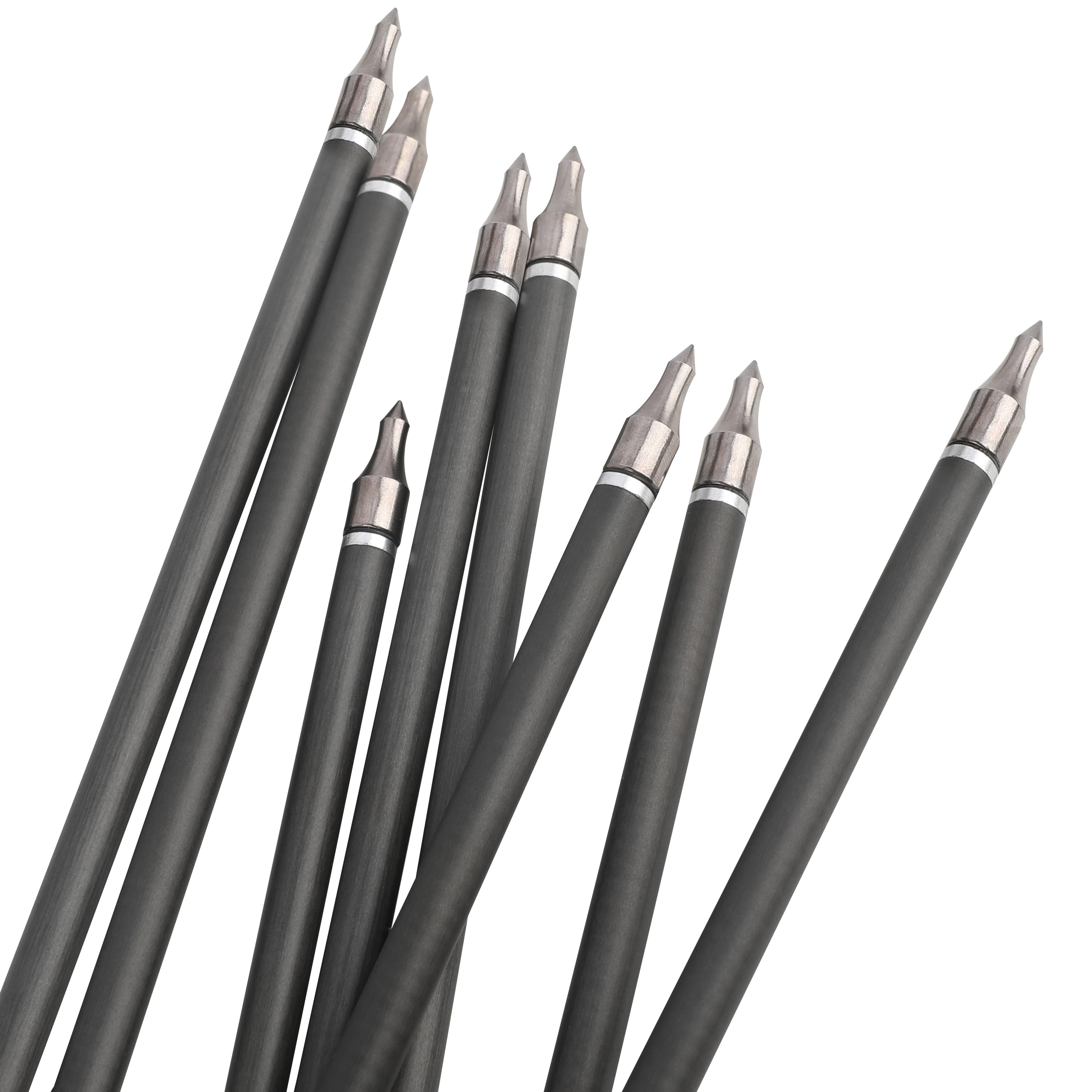 Pure Carbon Arrows Spine 500  30" Shaft Vanes 6.2mm Hunting