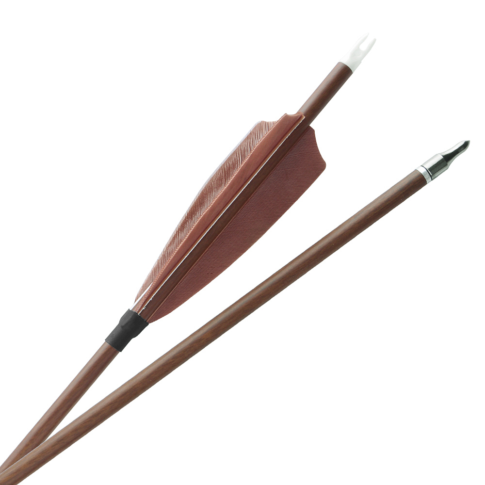 Pure Carbon Arrows Natural Feather 31 inch Bow Hunting