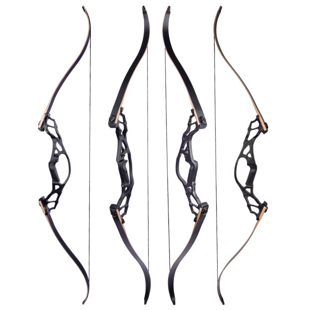 BLACK HUNTER 62" Takedown Recurve Bow 50-60lbs with Aluminum Riser
