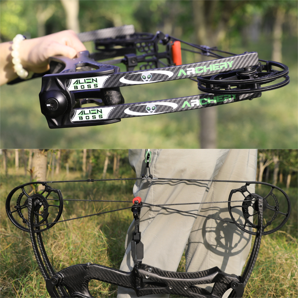 ALIEN Carbon Compound Bow Steel Ball Arrows  Hunting Fishing RH LH