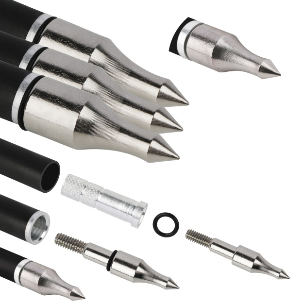 DEER CROSSING Pure Carbon Arrows Spiral Fletched Target & Practice