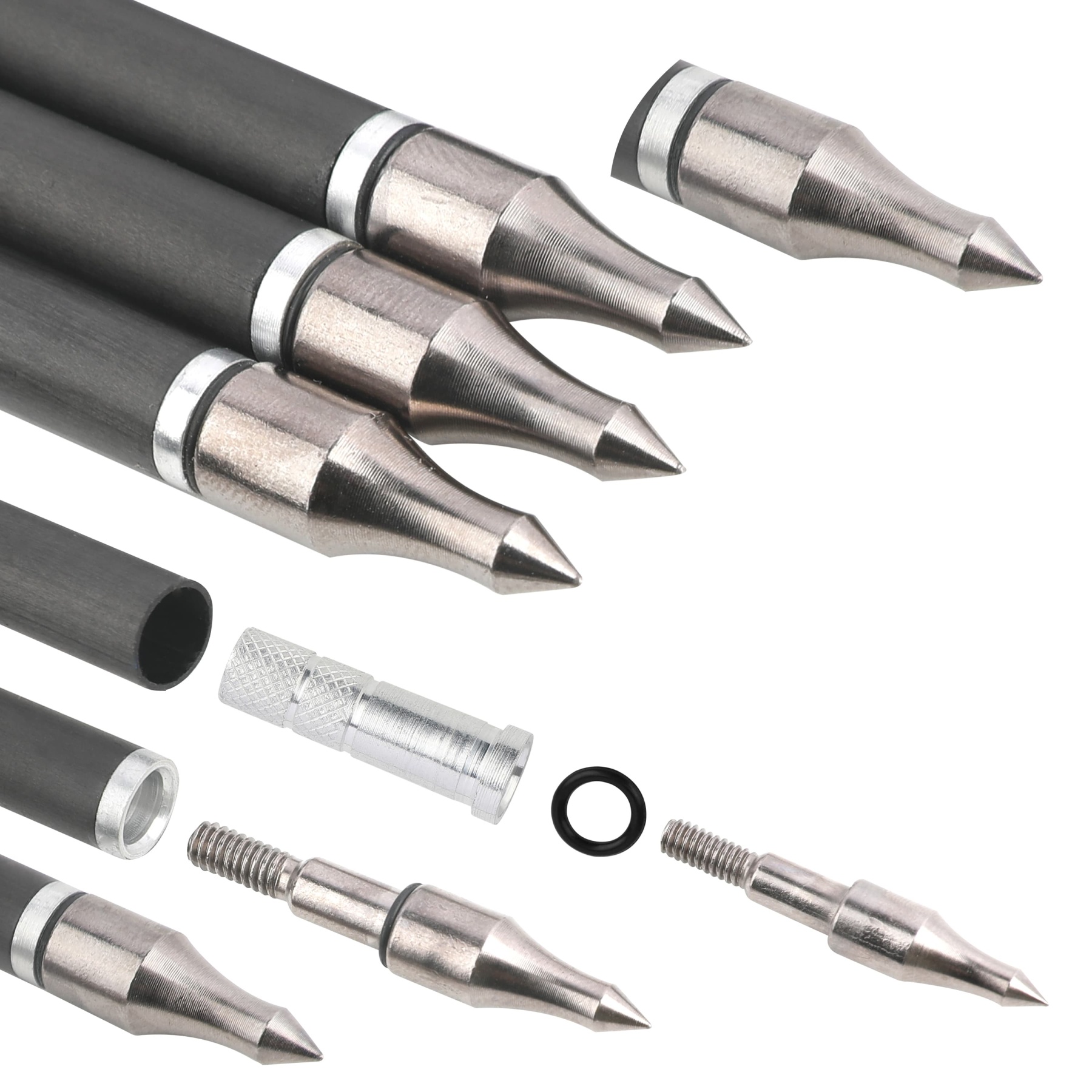 Pure Carbon Arrows Spine 500  30" Shaft Vanes 6.2mm Hunting