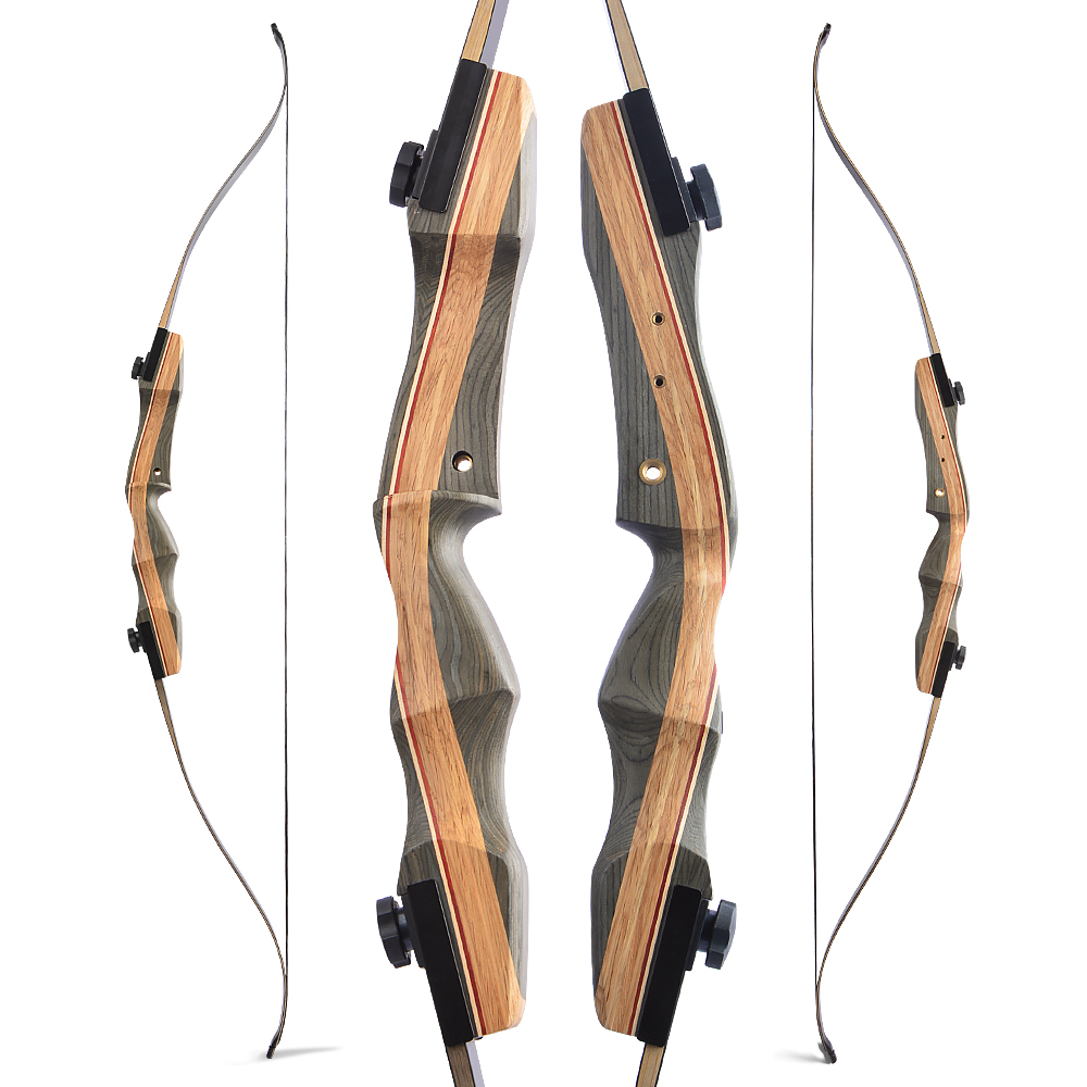 62" Takedown Recurve Bow 50lbs, High-Density Tech Wood & Bamboo Core