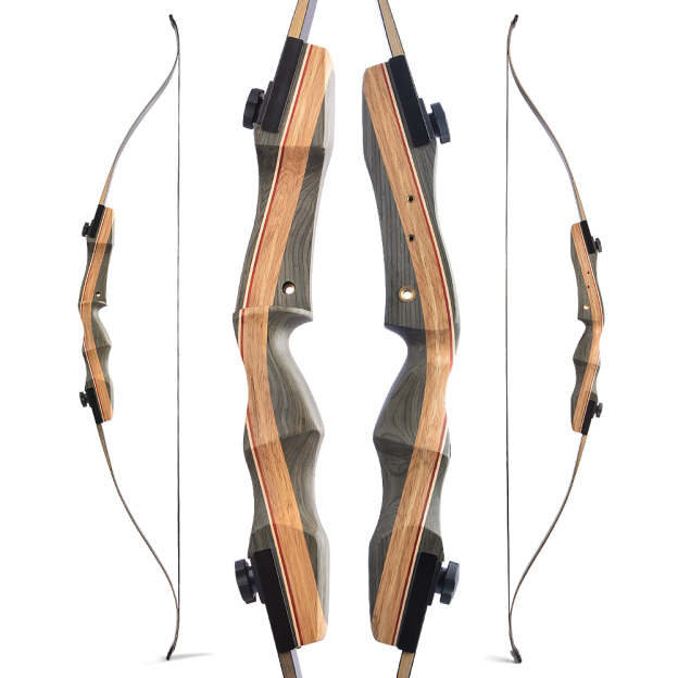 62" Takedown Recurve Bow 50lbs, High-Density Tech Wood & Bamboo Core