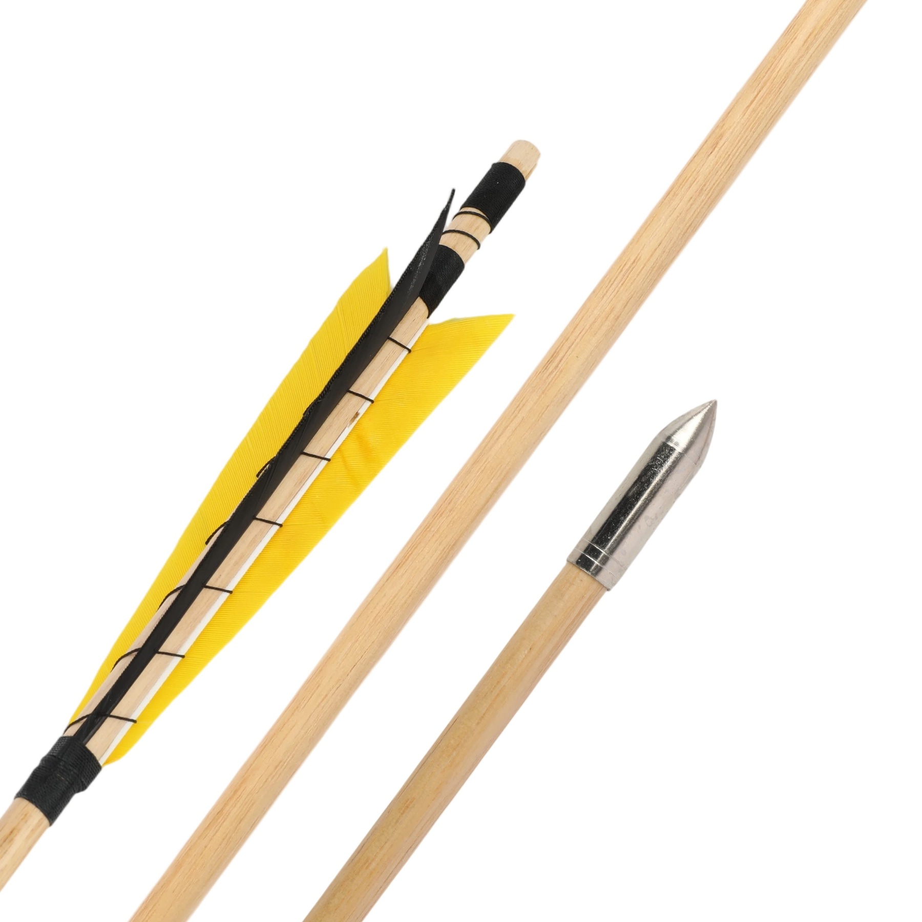 32" Wooden Arrows 5" Turkey Feathers Traditional Longbow Archery