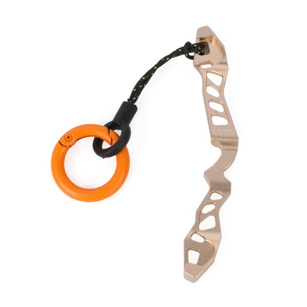 CNC Archery Keychain Miniature Recurve Bow Riser Design