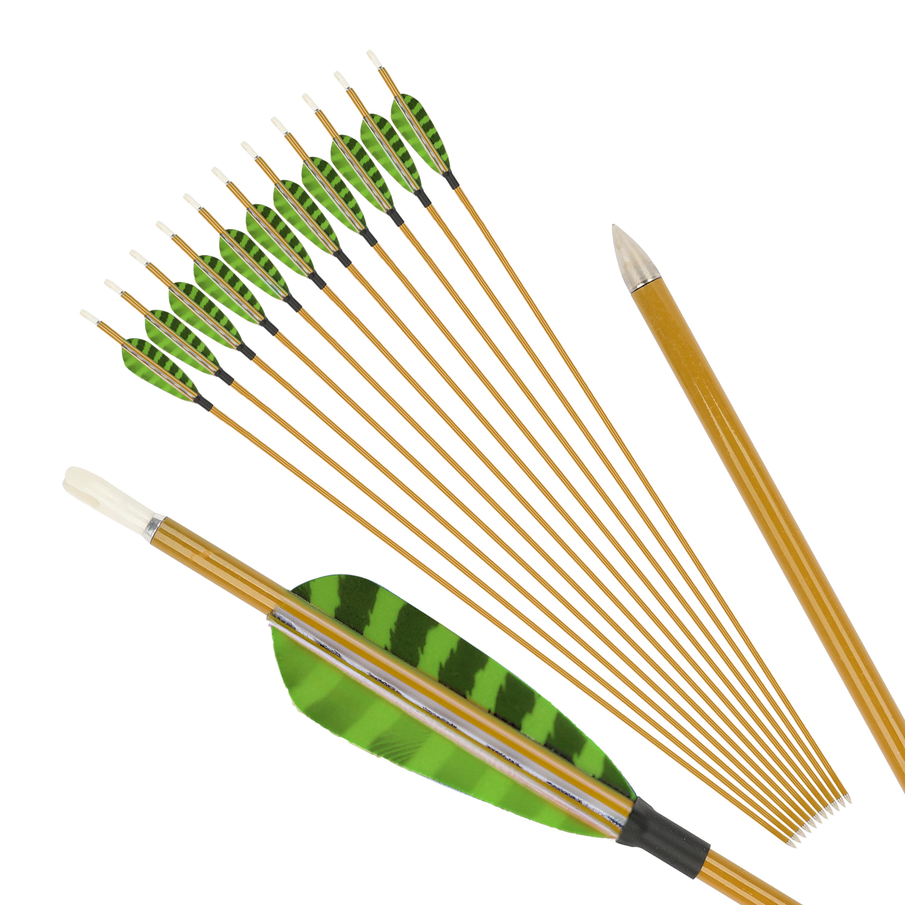 Mixed Carbon Arrows 32" 900 Spine Turkey Feather Target & Practice
