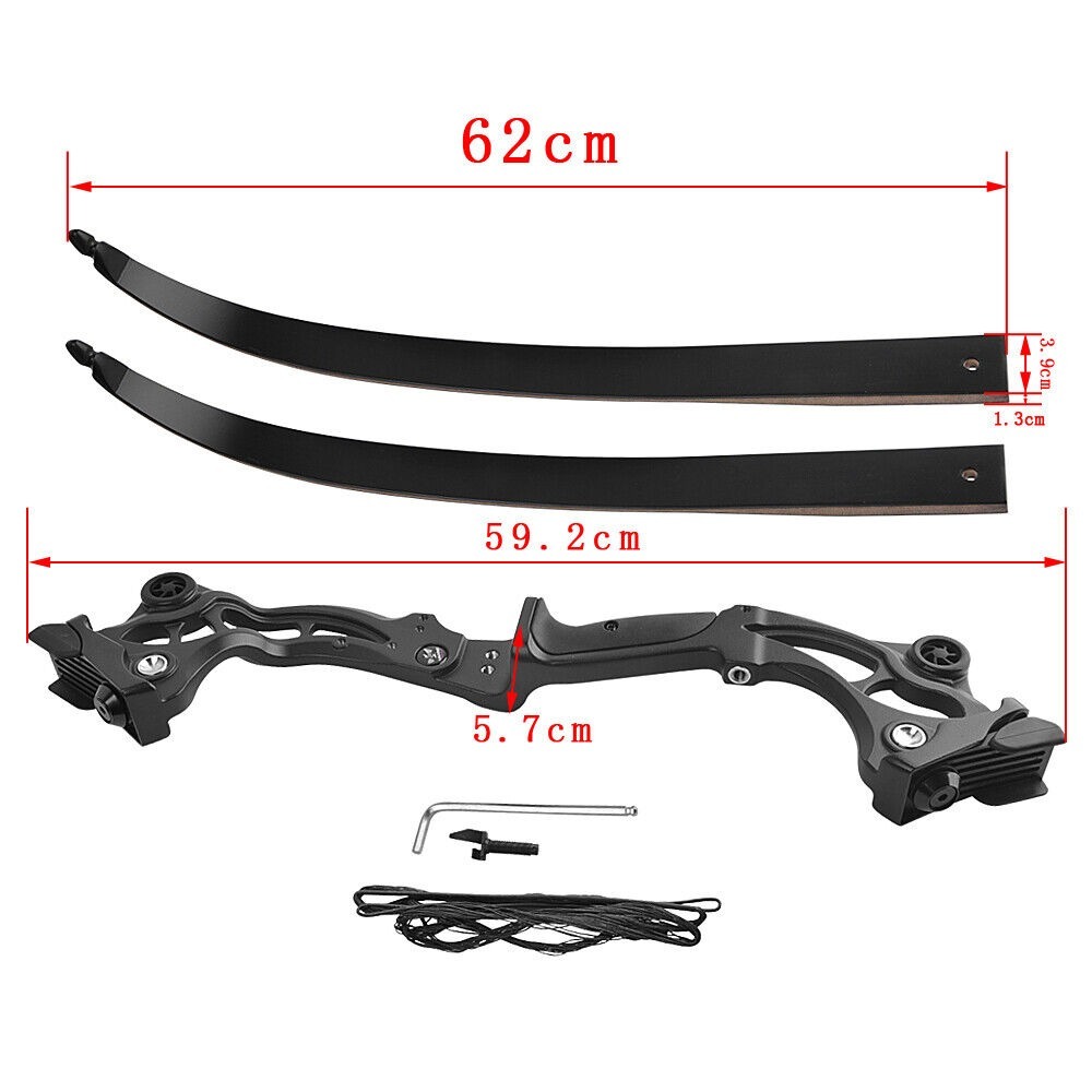 Junxing F163 Hunting Takedown Recurve Bow 30-55 lbs 64" Archery